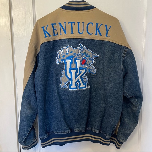 Lee Other - Vintage Lee Sport Denim & Khaki University of Kentucky Wildcats Logo Jacket